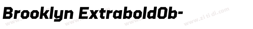 Brooklyn ExtraboldOb字体转换